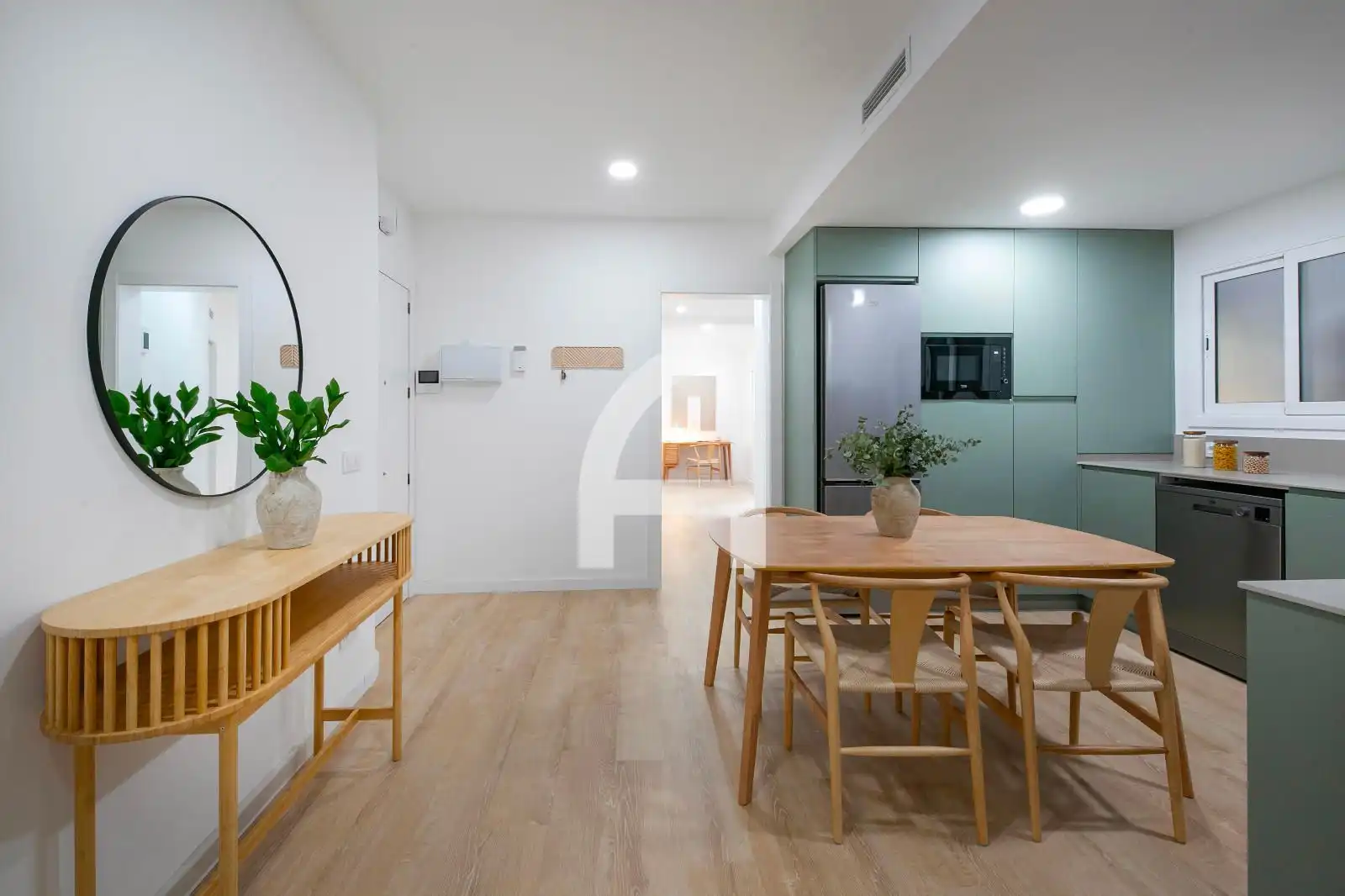 Esszimmer von Wohnung zum Verkauf in Barcelona mit Klimaanlage, Heizung und Parkett