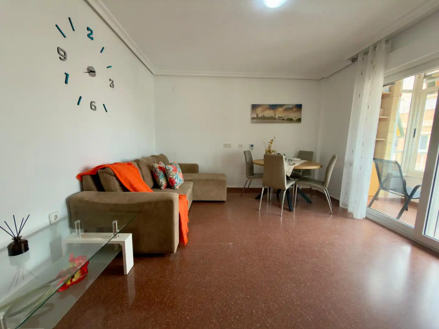 Wohnzimmer von Wohnungen zum Verkauf in Torrevieja mit Klimaanlage, Möbliert und Balkon