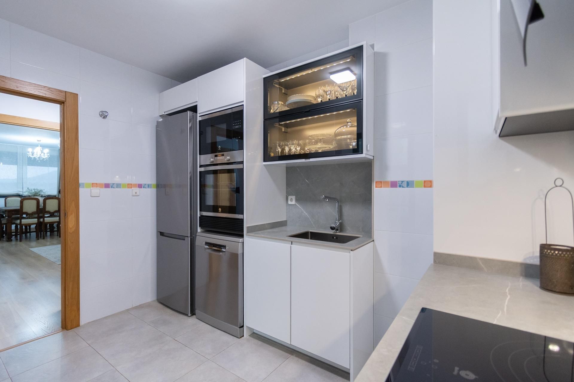 Kitchen of Flat for sale in Cartagena  with Air Conditioner, Storage room and Balcony