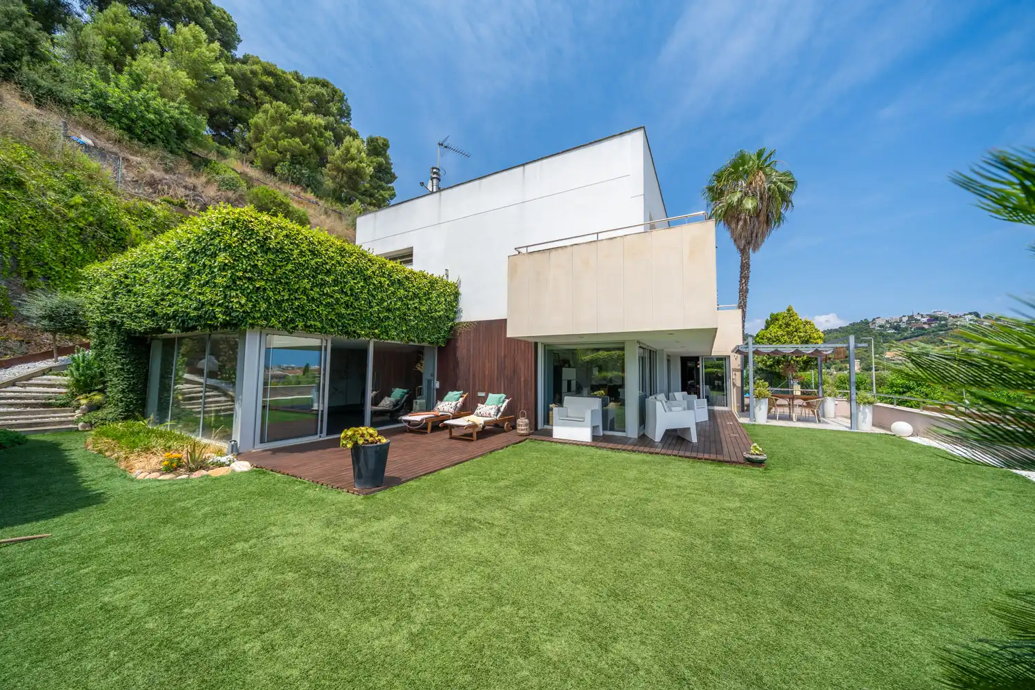 Jardín de Casa o chalet en venta en Santa Susanna con Aire acondicionado, Calefacción y Jardín privado