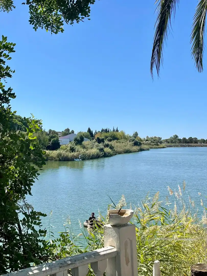 Vista exterior de Casa o xalet en venda en Arcos de la Frontera amb Aire condicionat, Jardí privat i Terrassa