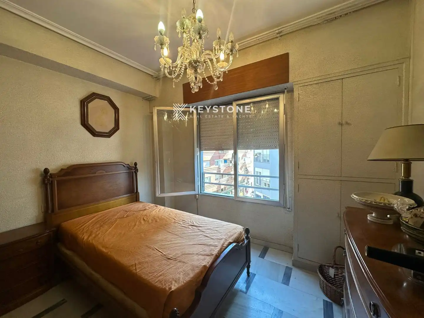 Bedroom of Flat for sale in Alicante / Alacant  with Heating, Terrace and Furnished