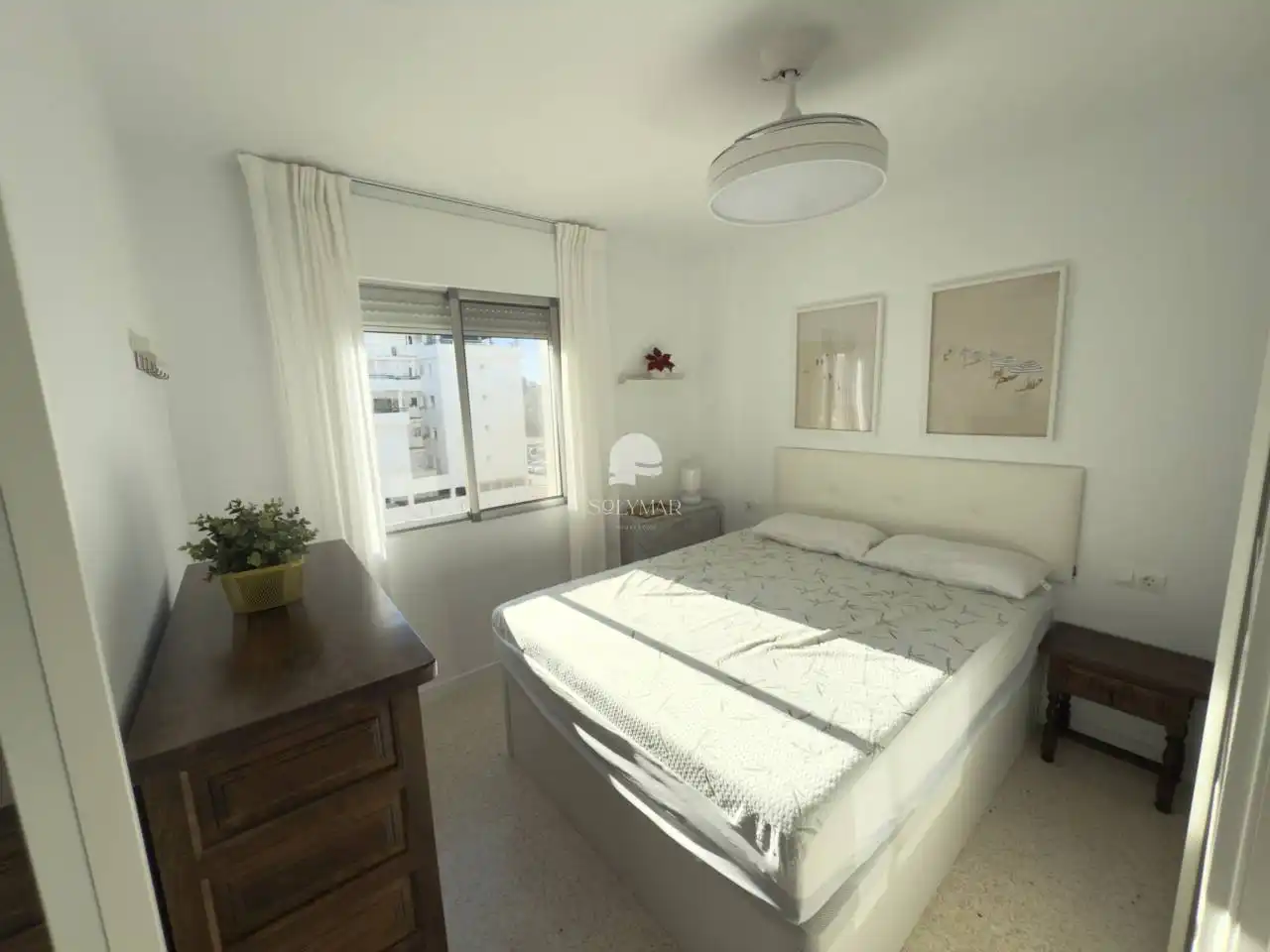 Schlafzimmer von Wohnung zur Miete in Vélez-Málaga mit Klimaanlage, Heizung und Terrasse