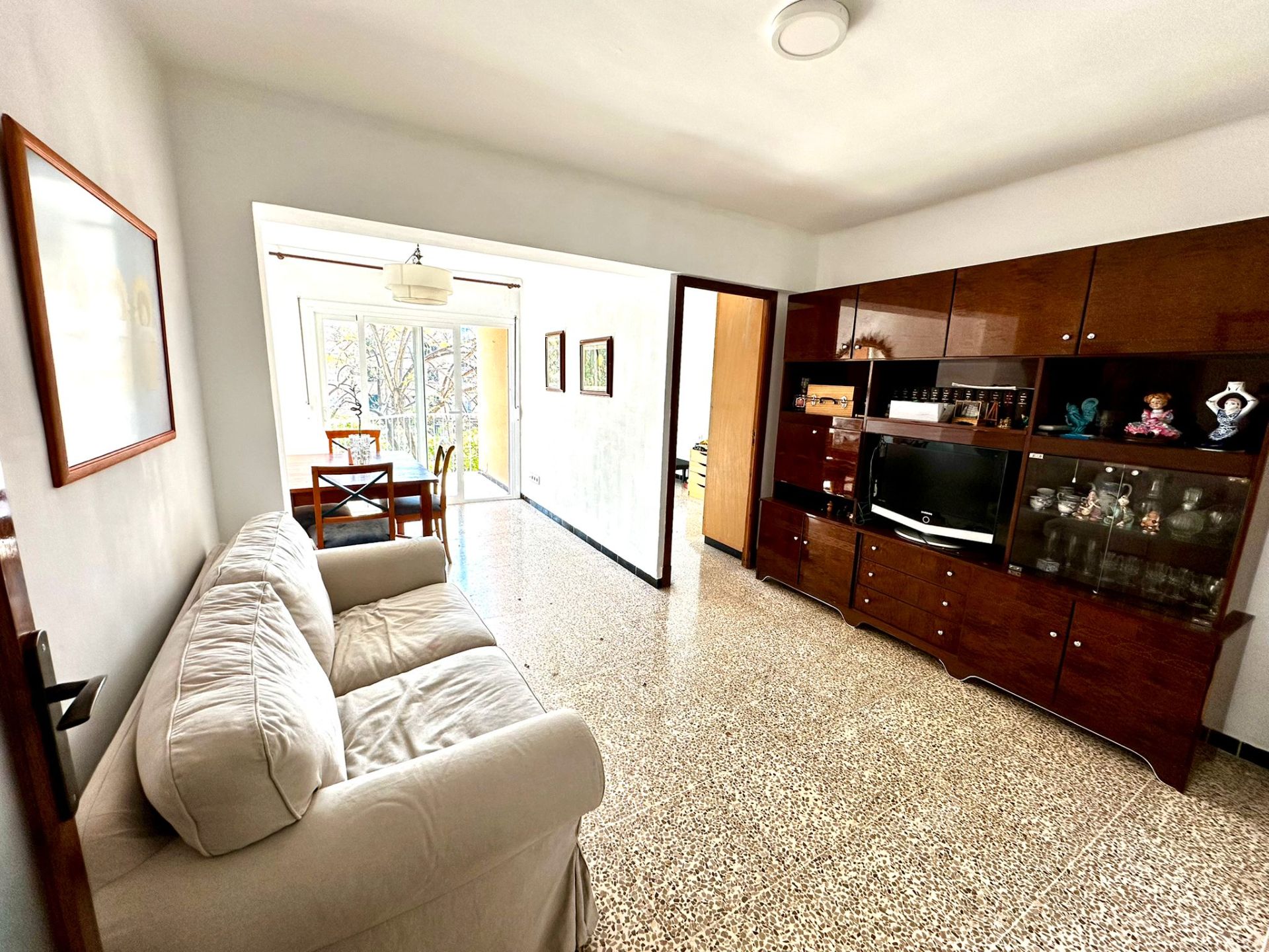 Living room of Flat for sale in  Palma de Mallorca  with Furnished and Balcony