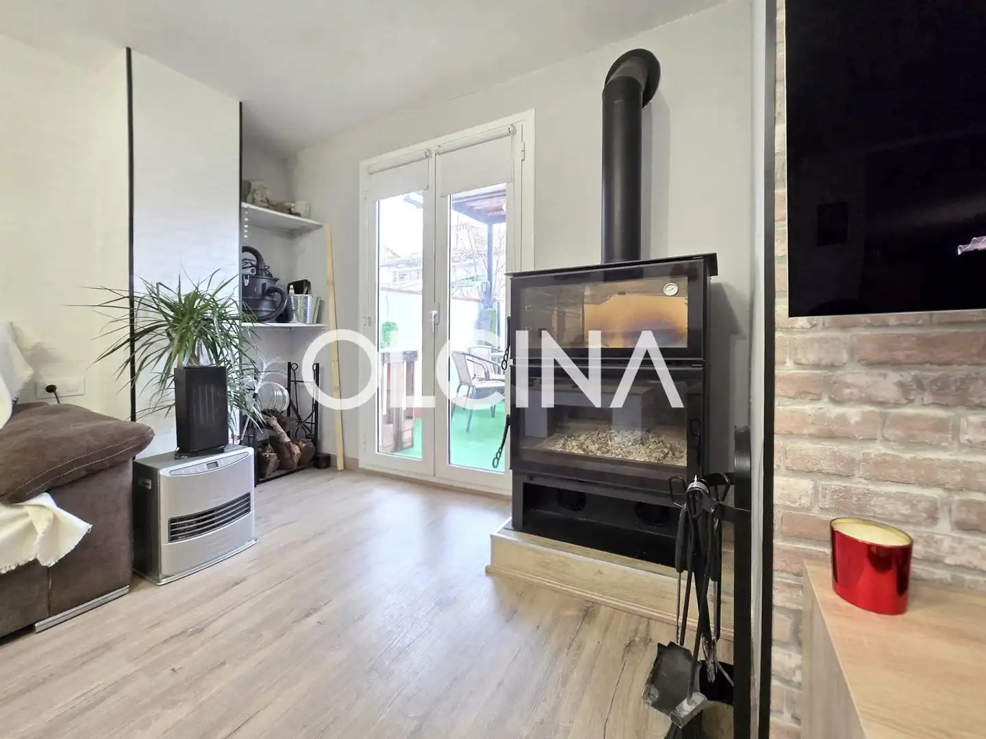 Living room of Flat for sale in Alcoy / Alcoi  with Parquet flooring, Terrace and Storage room