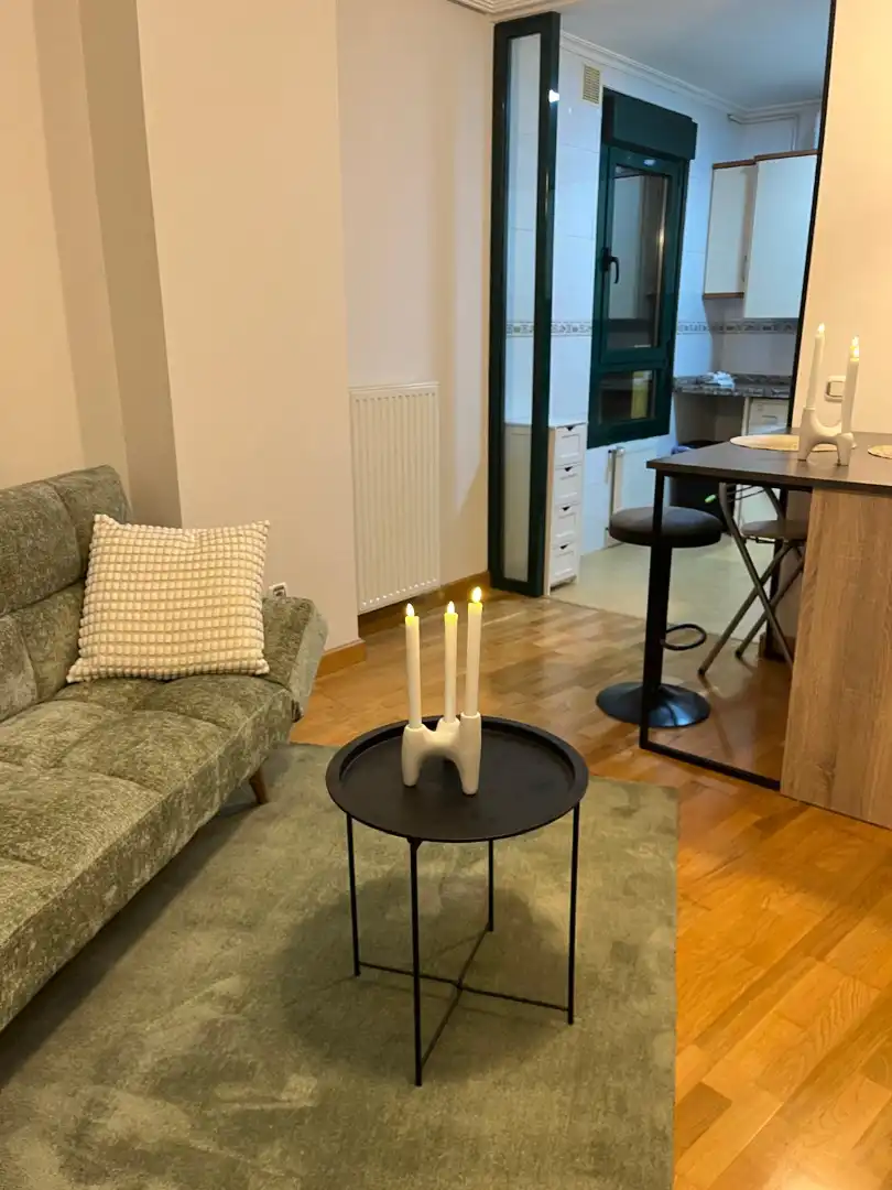Wohnzimmer von Wohnungen zur Miete in Gijón  mit Heizung, Parkett und Abstellraum
