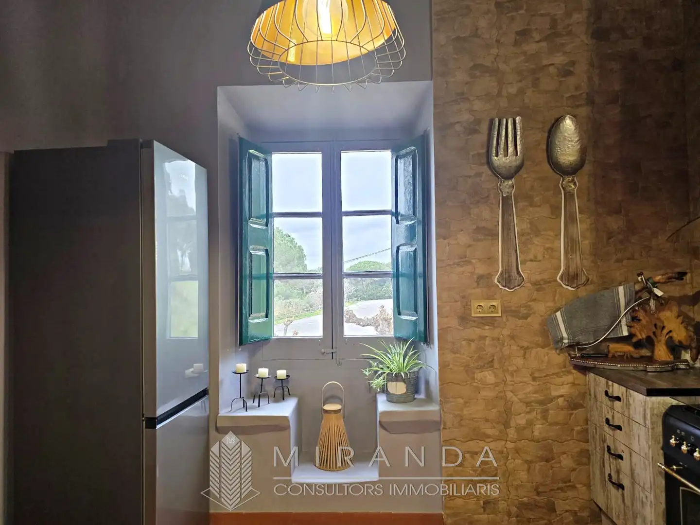 Cocina de Casa o chalet en venta en Sant Pere de Vilamajor con Aire acondicionado, Calefacción y Jardín privado