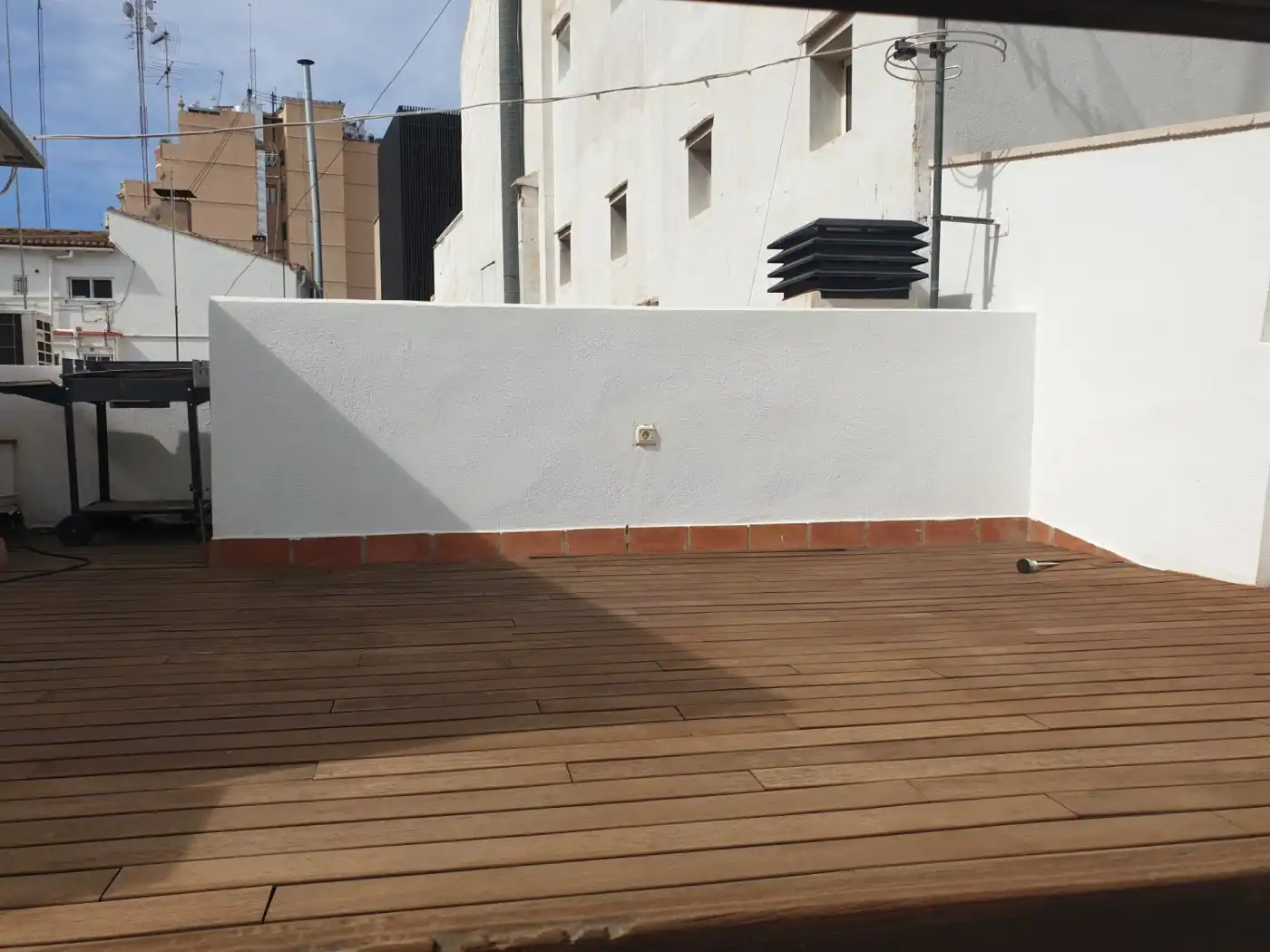 Terrasse von Wohnung zur Miete in Valencia mit Klimaanlage, Heizung und Parkett