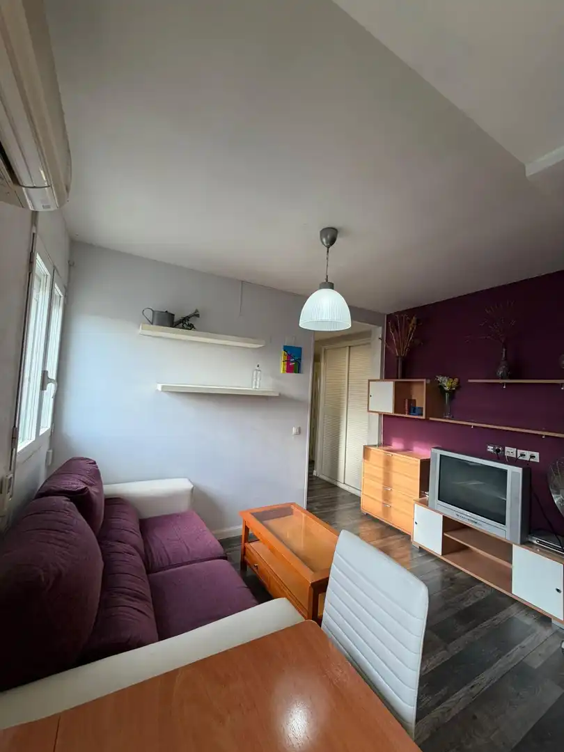 Living room of Attic for rent in Madrid  with Air Conditioner, Heating and Furnished