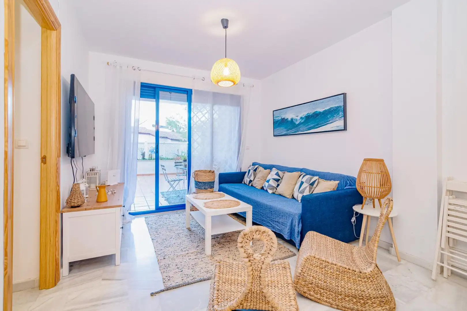 Sala de estar de Piso en venta en Gualchos con Terraza