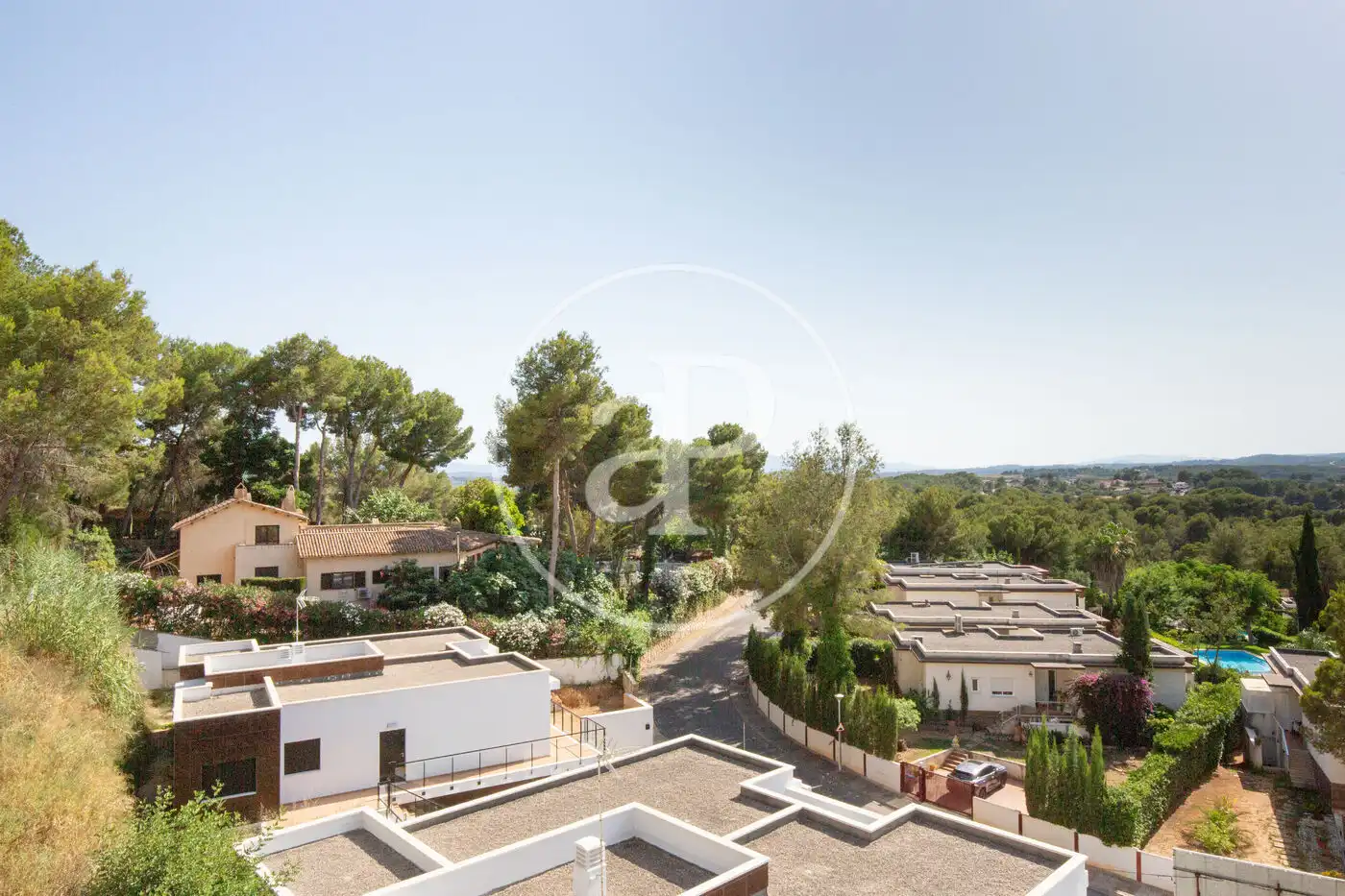 Vista exterior de Casa adosada en venta en Chiva con Aire acondicionado, Calefacción y Jardín privado