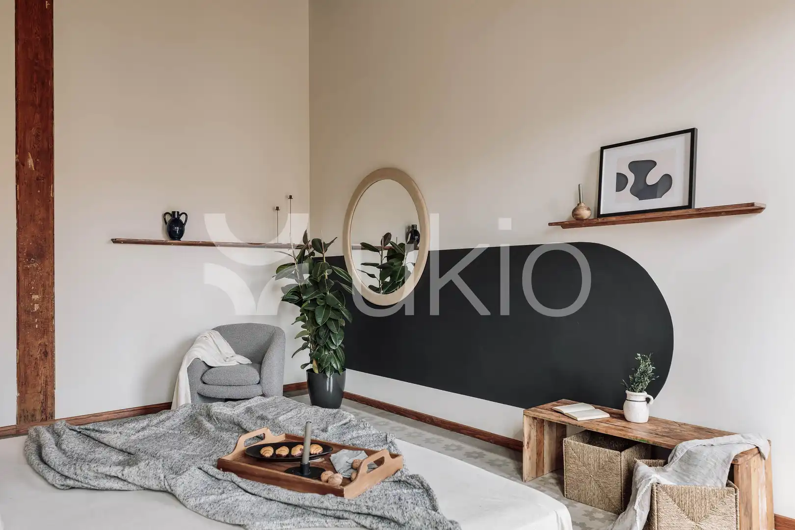 Sala de estar de Apartamento de alquiler en Barcelona con Aire acondicionado, Calefacción y Terraza