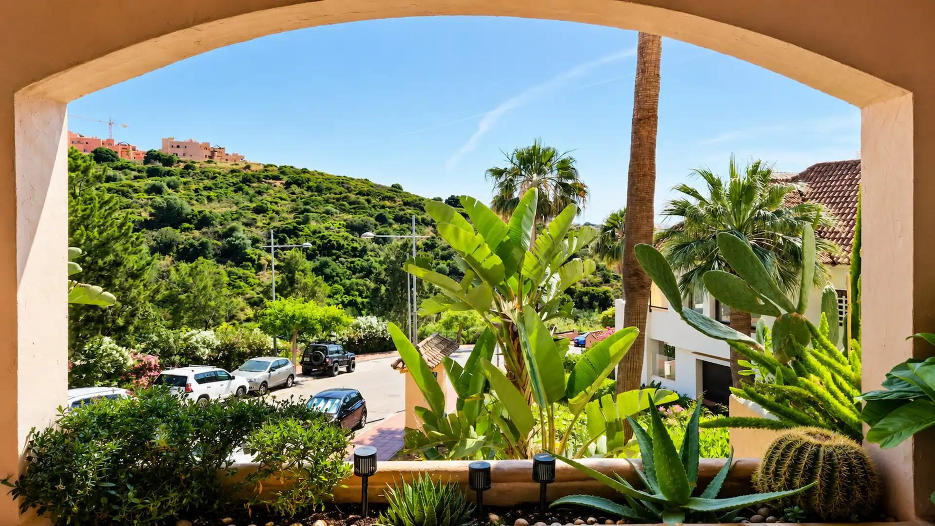 Vista exterior de Planta baja en venta en Manilva con Aire acondicionado, Terraza y Trastero
