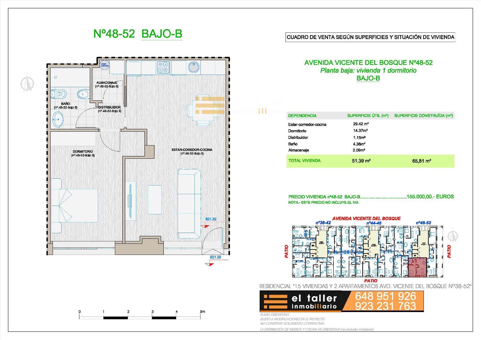 Flat for sale in Salamanca Capital  with Air Conditioner and Heating