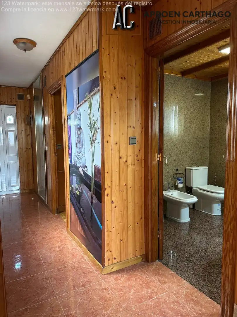 Baño de Casa o chalet en venta en Cartagena con Aire acondicionado, Calefacción y Jardín privado
