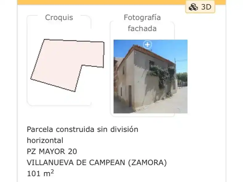 Casa adosada en venda en Villanueva de Campeán, Zamora