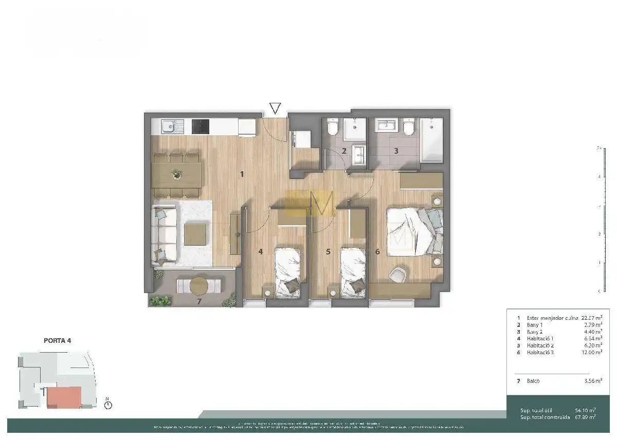 Piso en venta en Sant Pere de Ribes con Aire acondicionado, Calefacción y Parquet