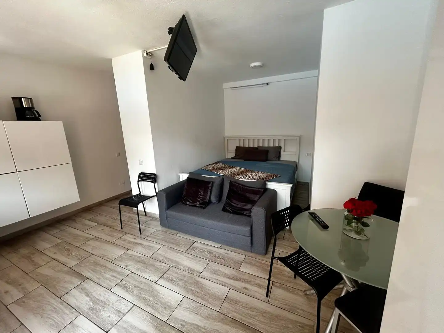 Sala de estar de Estudio de alquiler en Puerto de la Cruz con Terraza, Amueblado y Lavadora