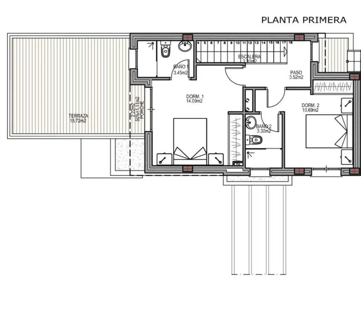 Chalet con terraza en venta en Calle Milan, imagen 67