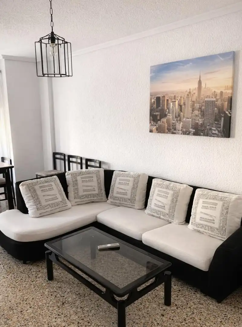 Sala de estar de Piso en venta en Elche / Elx con Aire acondicionado, Amueblado y Balcón