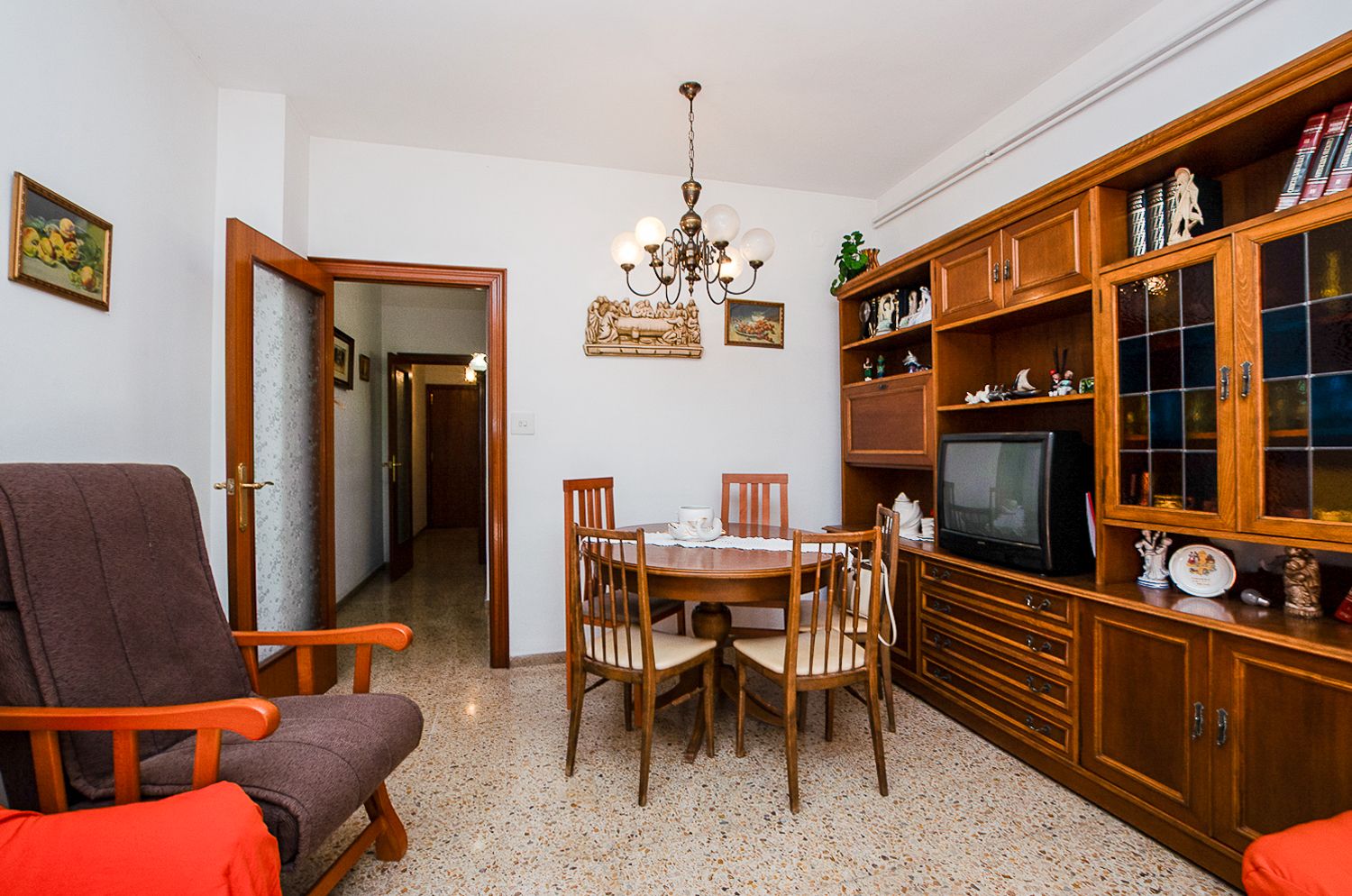 Dining room of Flat for sale in  Barcelona Capital  with Furnished and Balcony