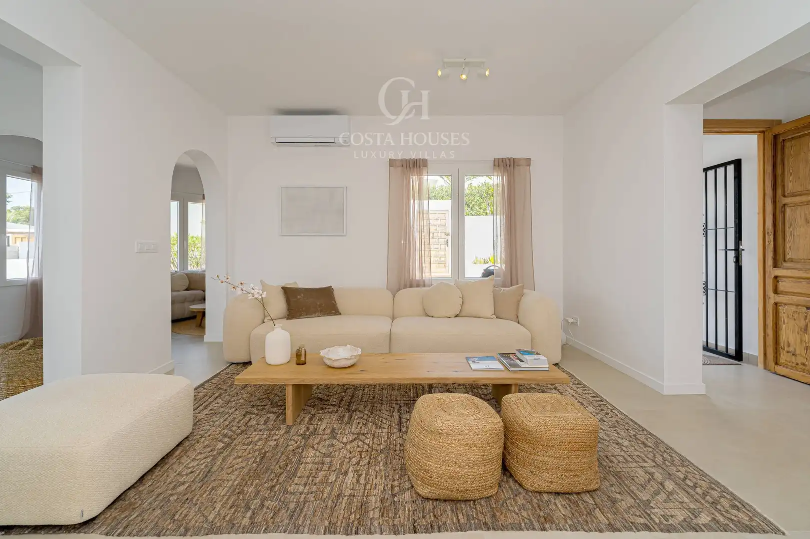 Sala d'estar de Casa o xalet en venda en Moraira amb Aire condicionat, Calefacció i Jardí privat