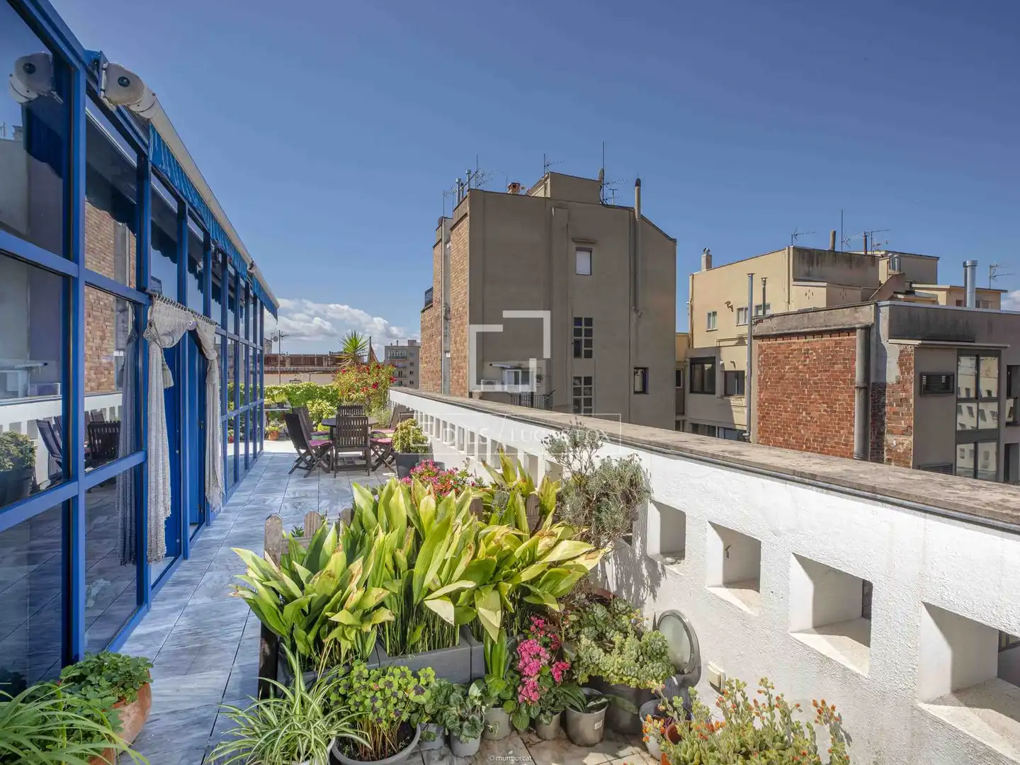 Terrasse von Dachboden zum Verkauf in Girona mit Klimaanlage, Heizung und Terrasse