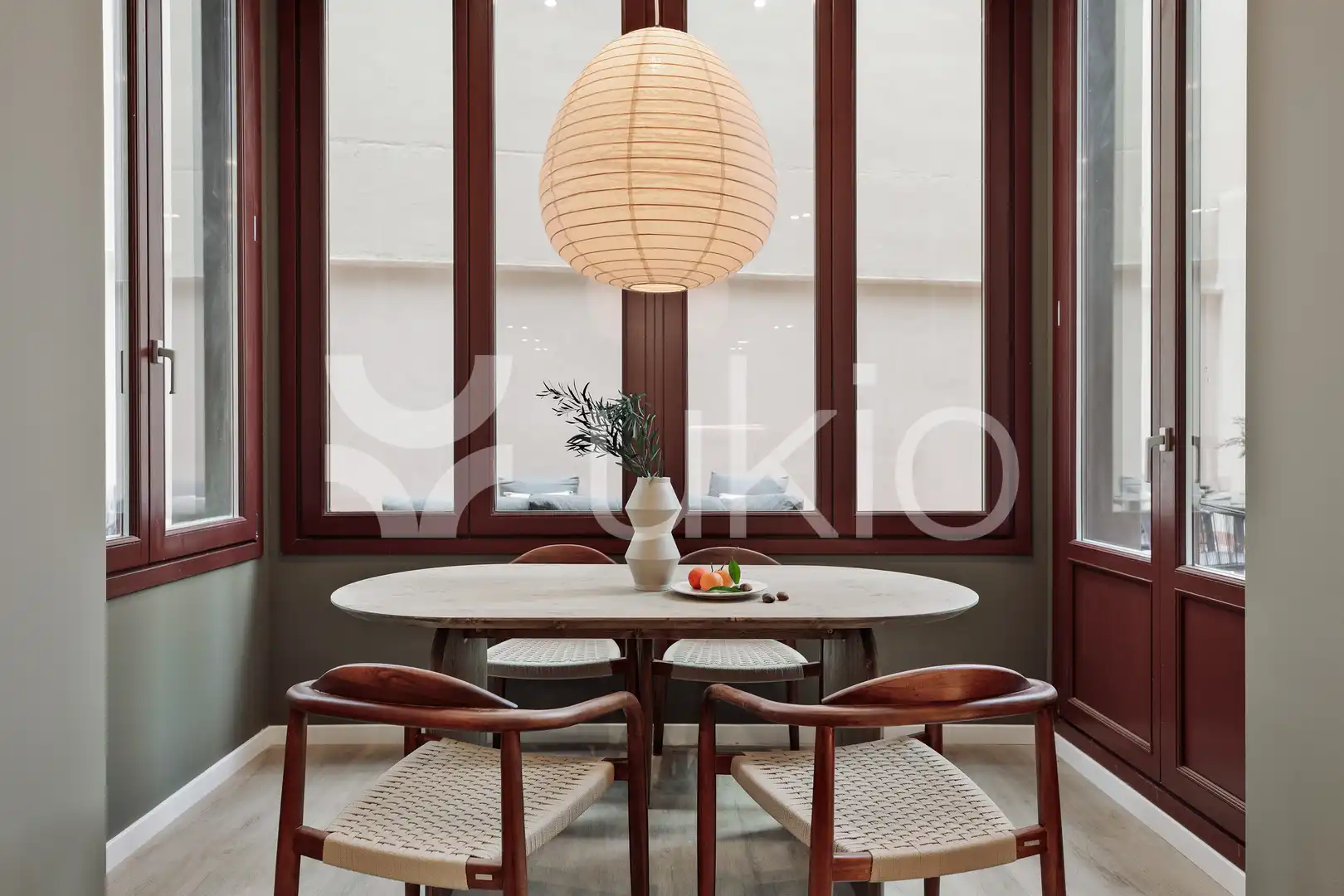 Esszimmer von Wohnungen zur Miete in Barcelona mit Klimaanlage, Heizung und Terrasse