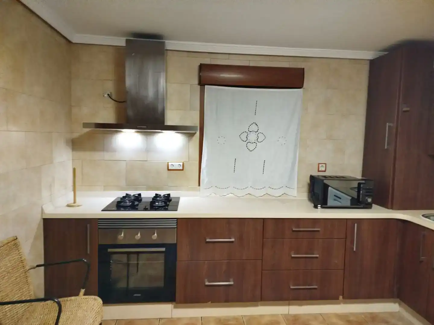 Cuina de Casa o xalet de lloguer en Lorquí amb Aire condicionat, Jardí privat i Moblat