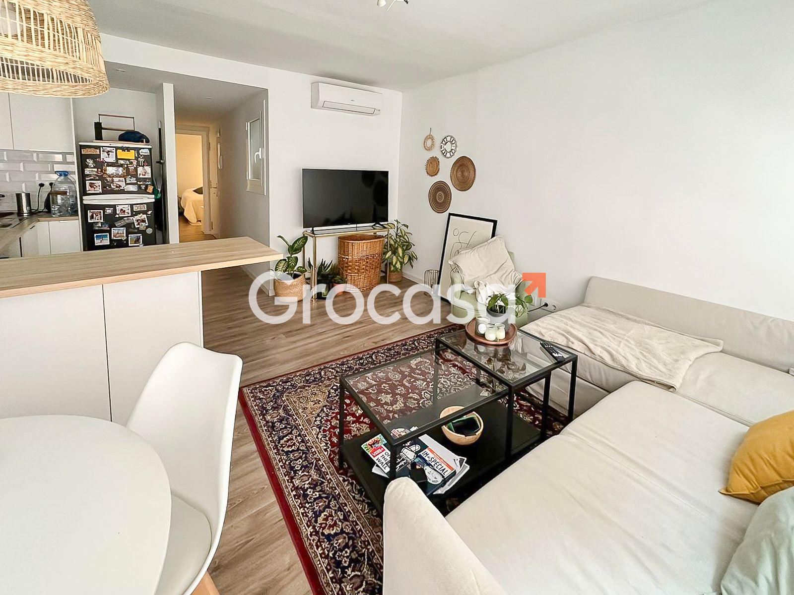 Sala d'estar de Pis en venda en  Barcelona Capital amb Aire condicionat, Calefacció i Parquet