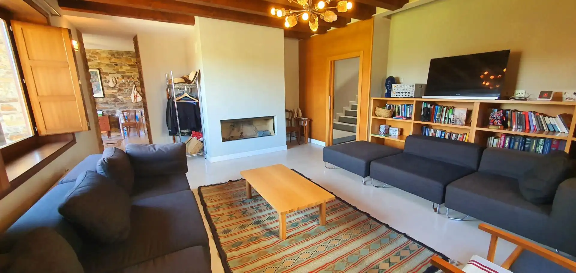 Sala d'estar de Casa o xalet en venda en Tapia de Casariego amb Calefacció, Jardí privat i Terrassa