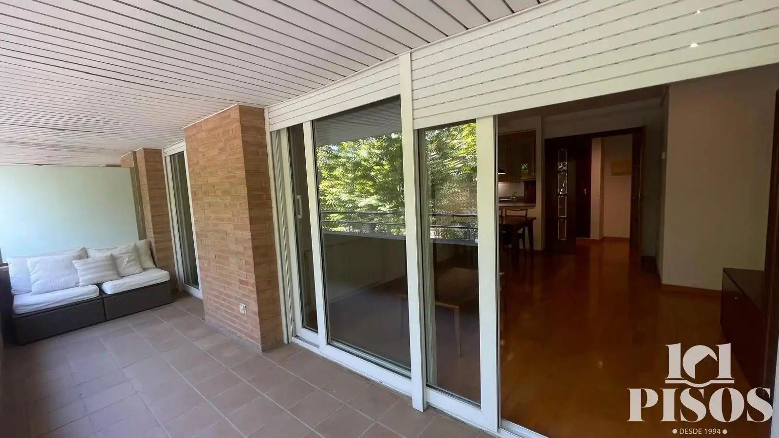 Terraza de Piso de alquiler en Sant Cugat del Vallès con Calefacción, Parquet y Terraza