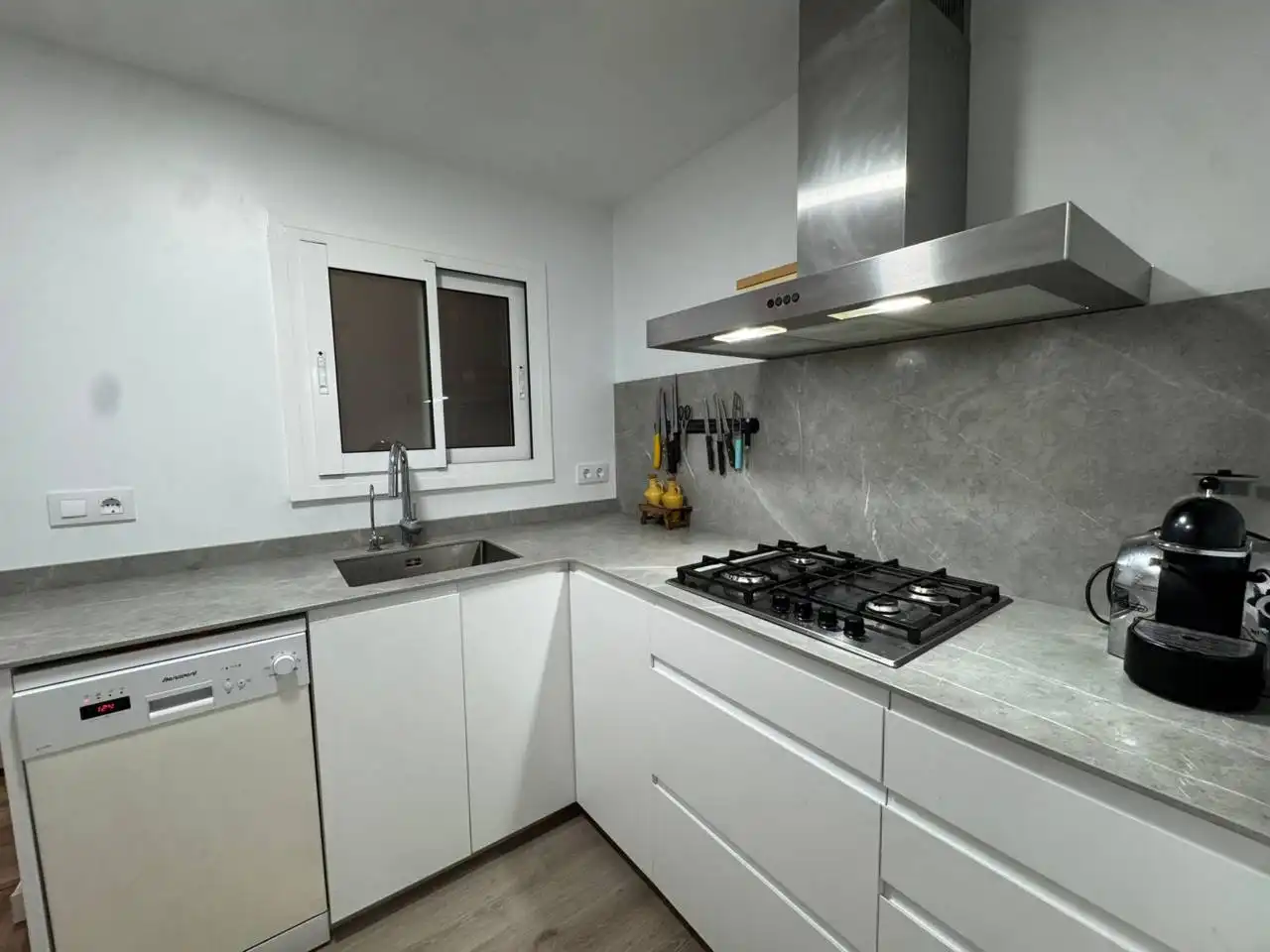 Küche von Wohnung zum Verkauf in Granollers mit Klimaanlage, Heizung und Parkett