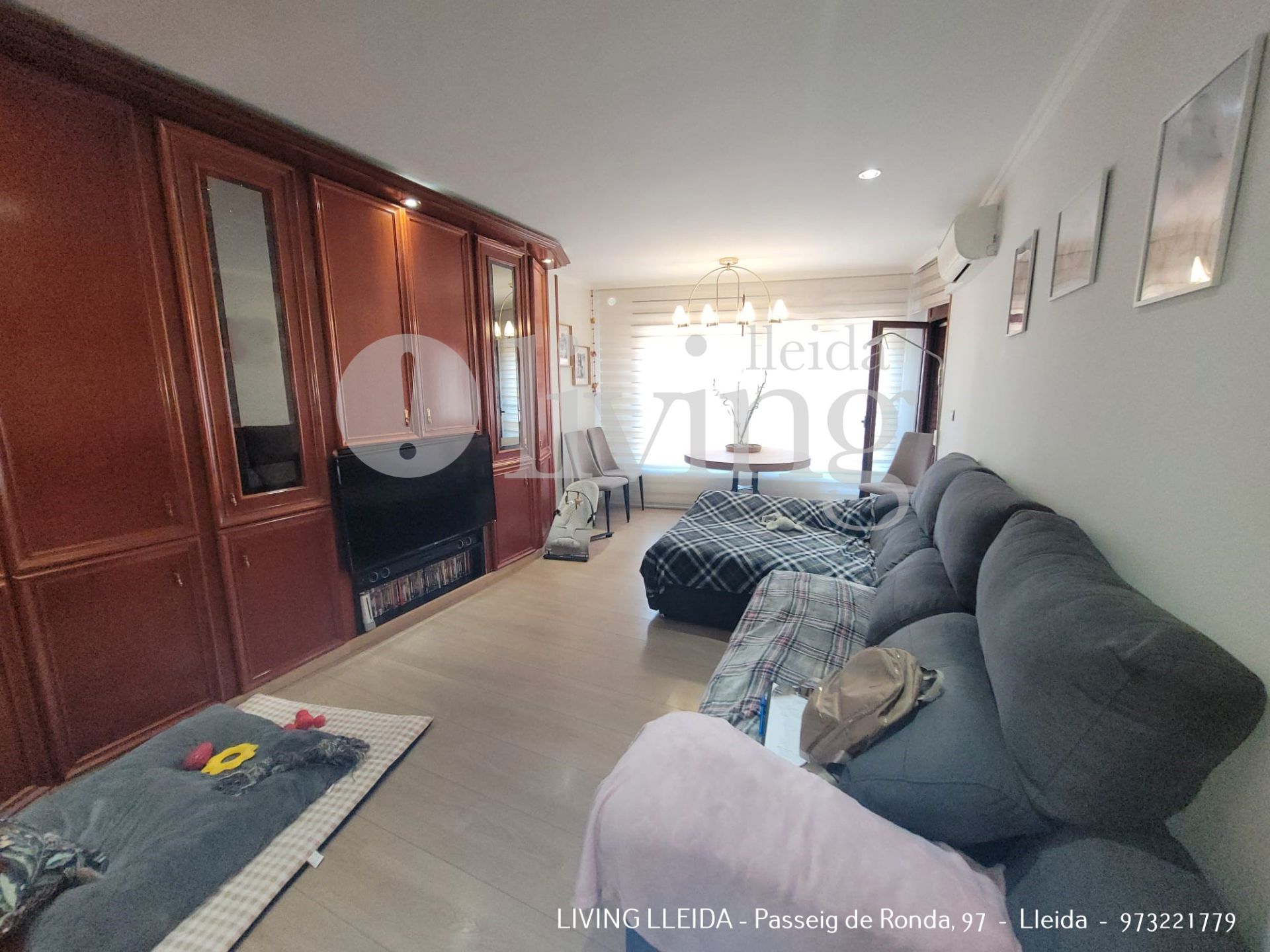 Sala d'estar de Pis en venda en  Lleida Capital amb Aire condicionat, Calefacció i Parquet