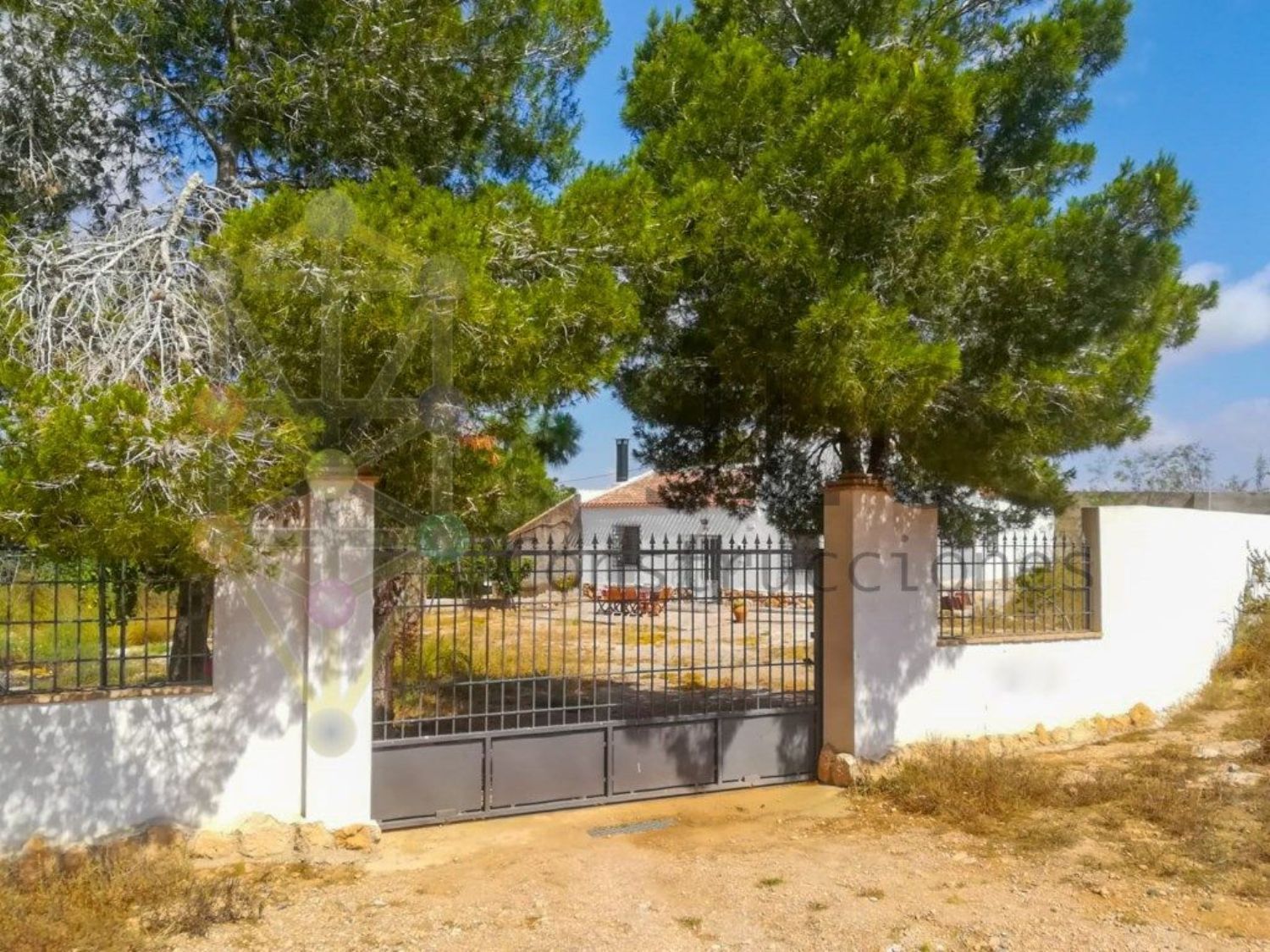 Vista exterior de Casa o xalet en venda en Fuente Álamo de Murcia amb Aire condicionat, Jardí privat i Terrassa