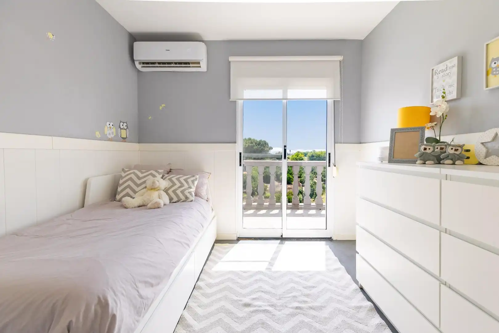 Habitación de Casa adosada en venta en Benimuslem con Aire acondicionado, Calefacción y Parquet
