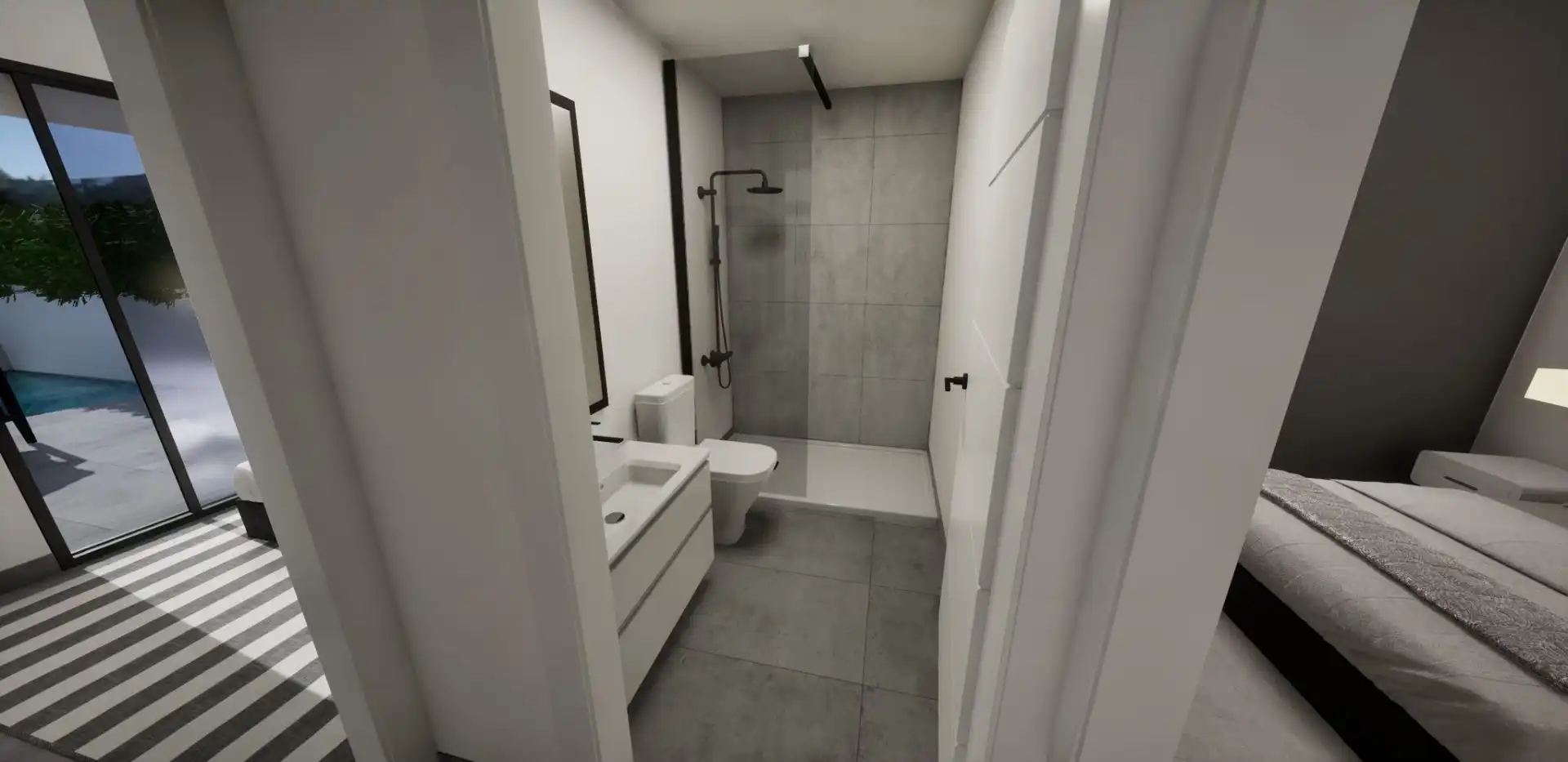 Baño de Casa o chalet en venta en Torre-Pacheco con Aire acondicionado, Jardín privado y Terraza