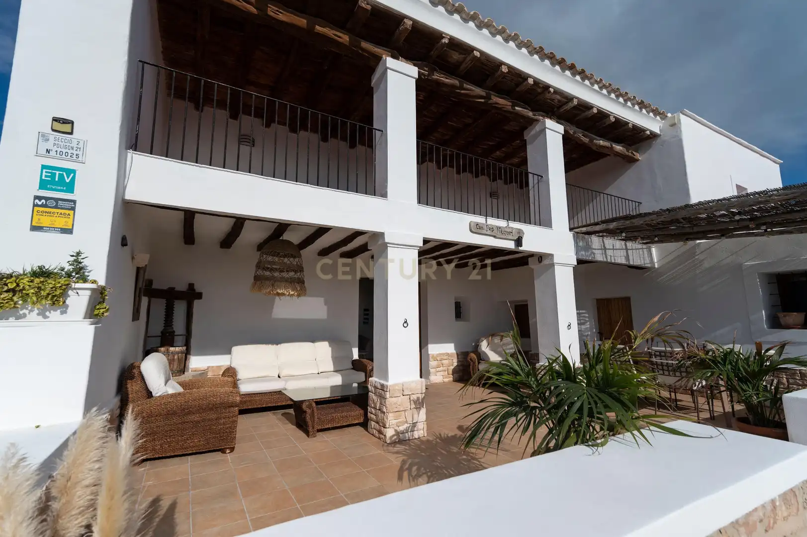Terrasse von Haus oder Chalet zur Miete in Sant Josep de sa Talaia mit Klimaanlage, Privatgarten und Möbliert
