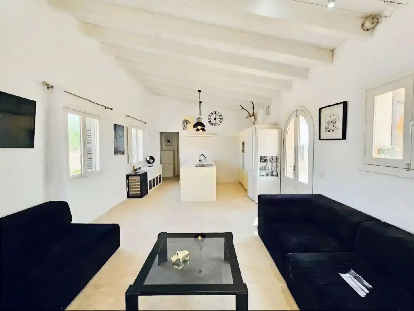 Sala d'estar de Casa o xalet de lloguer en Campos amb Piscina
