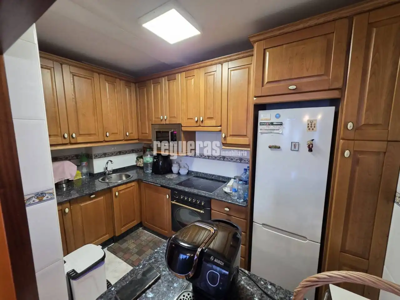 Kitchen of Flat for sale in Avilés  with Heating, Parquet flooring and Furnished