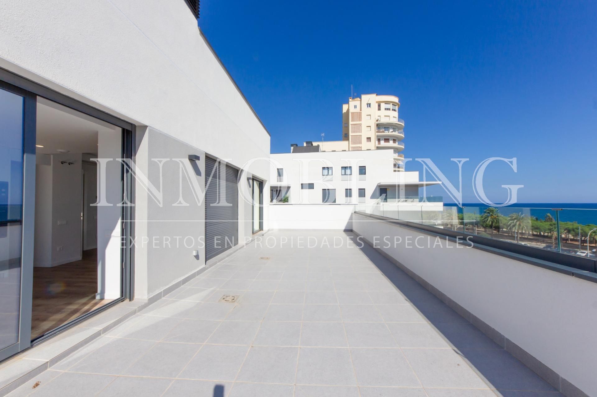 Terrace of Attic to rent in Mataró  with Air Conditioner, Heating and Parquet flooring