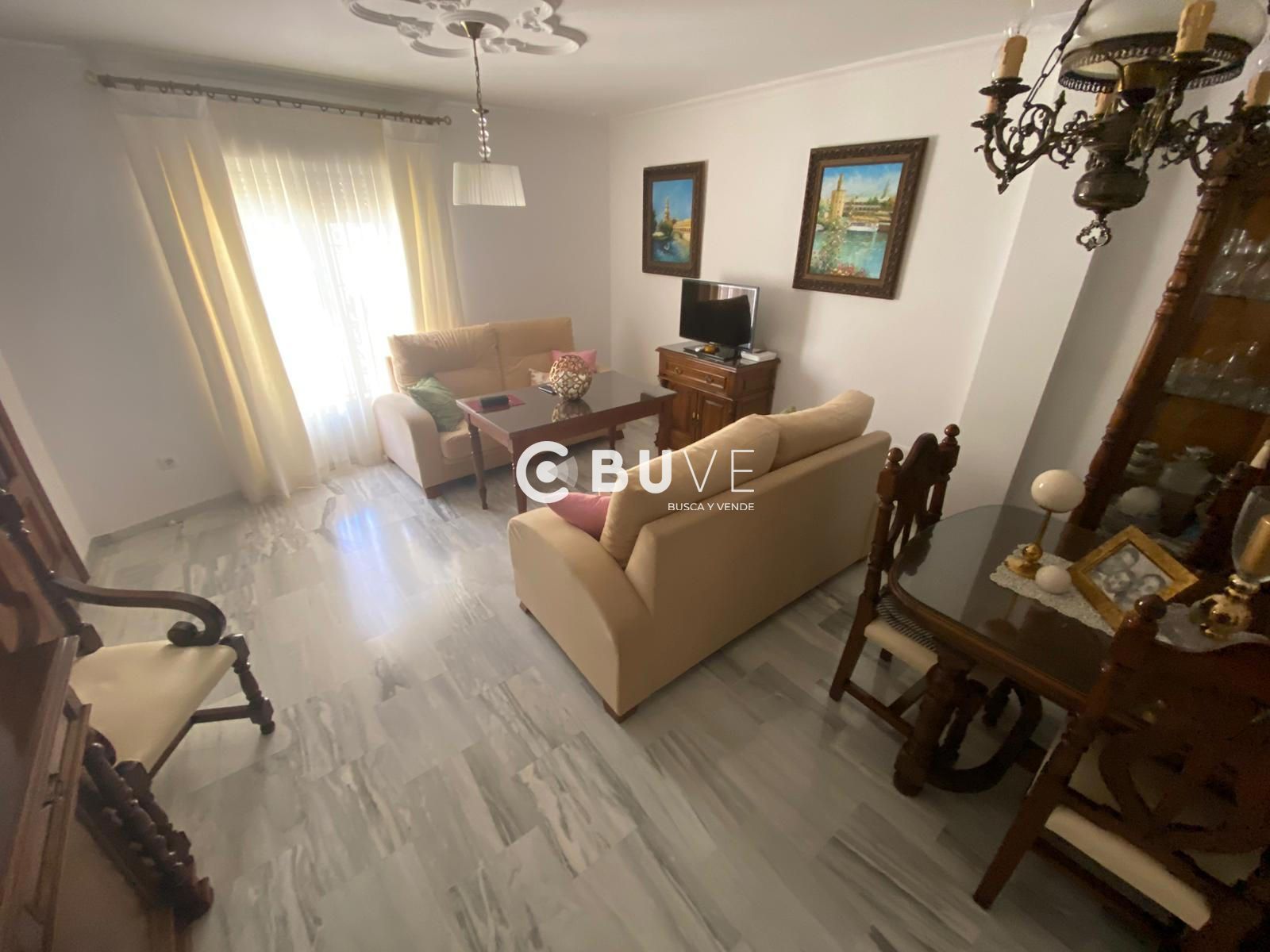 Living room of Single-family semi-detached for sale in Dos Hermanas  with Air Conditioner, Heating and Terrace
