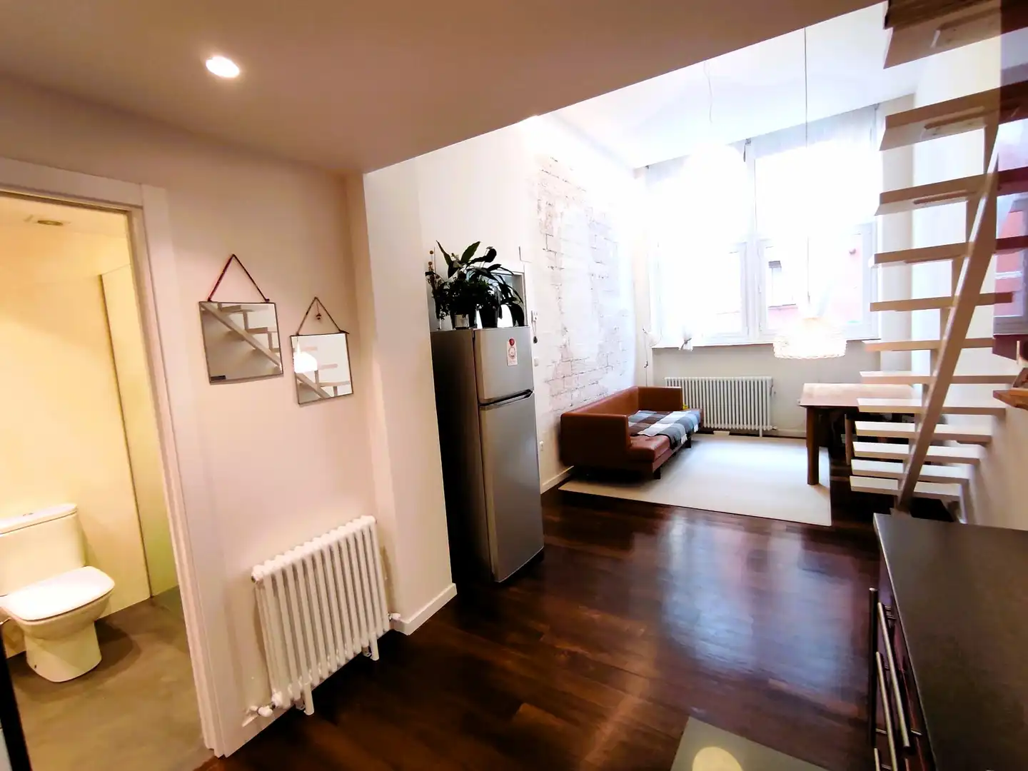 Sala de estar de Apartamento en venta en Eibar con Calefacción, Parquet y Horno
