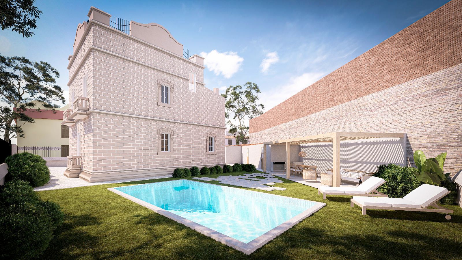 Swimming pool of House or chalet for sale in Sant Feliu de Llobregat  with Heating, Private garden and Terrace