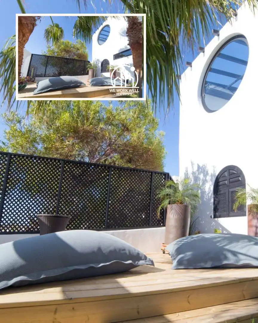 Terrassa de Casa o xalet en venda en La Oliva amb Aire condicionat, Jardí privat i Parquet