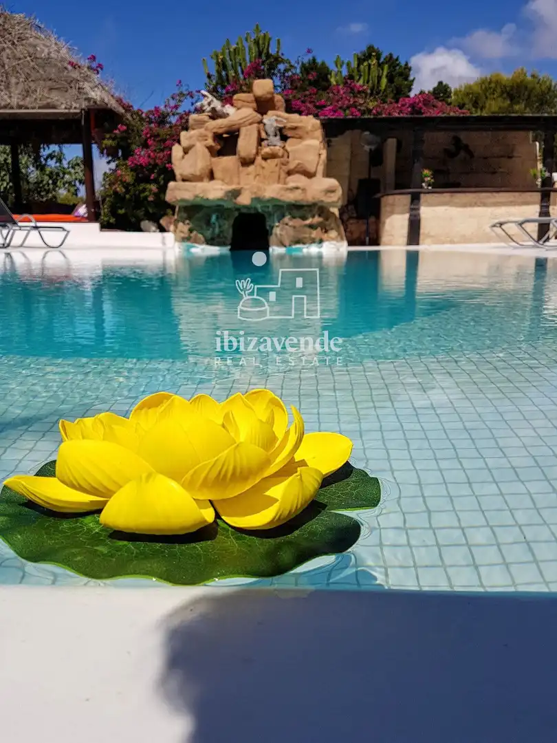 Swimming pool of Houses for sale in Santa Eulària des Riu  with Air Conditioner, Private garden and Terrace