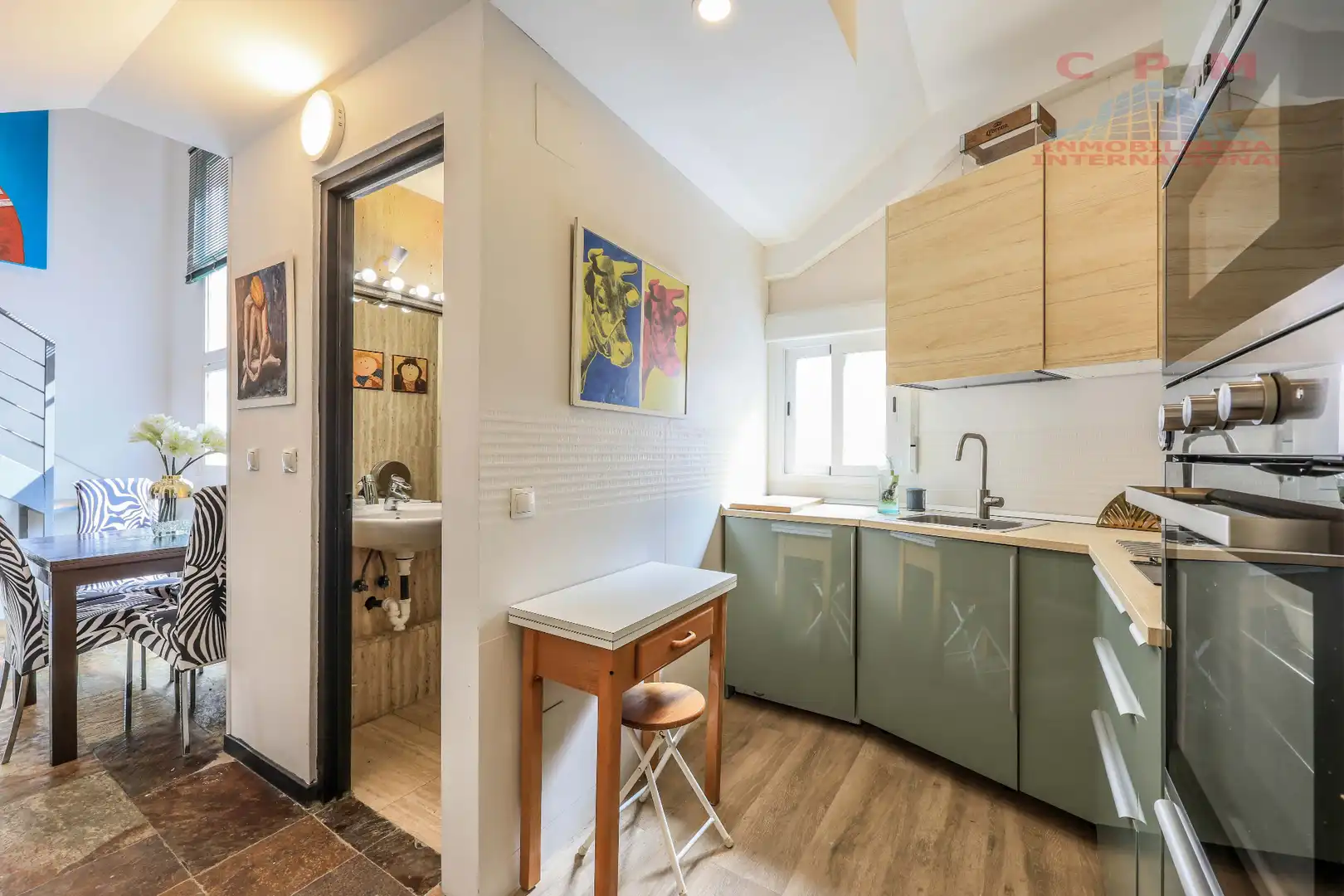 Küche von Wohnung zur Miete in Madrid mit Klimaanlage, Heizung und Parkett