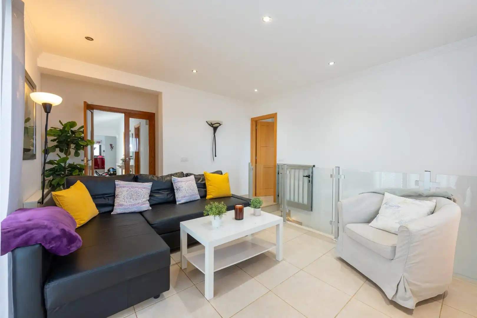 Sala d'estar de Casa o xalet en venda en San Miguel de Abona amb Aire condicionat, Jardí privat i Terrassa