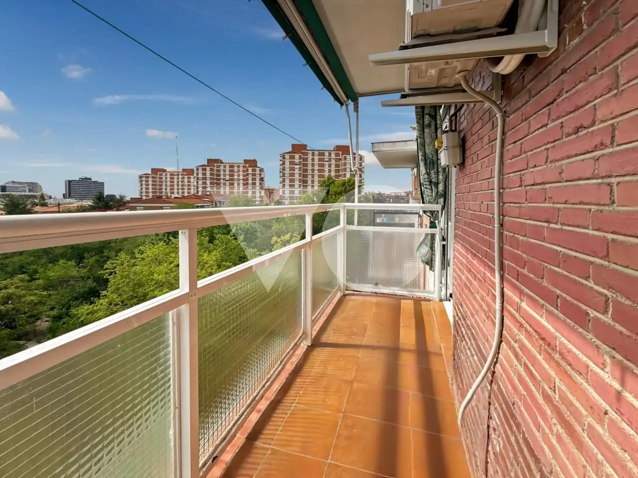 Balcony of Flat for sale in Madrid  with Air Conditioner, Heating and Terrace