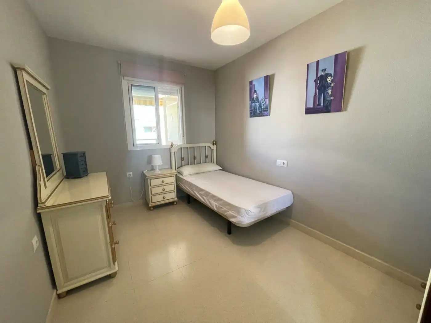 Bedroom of Apartments for rent in Málaga  with Terrace, Furnished and Community pool